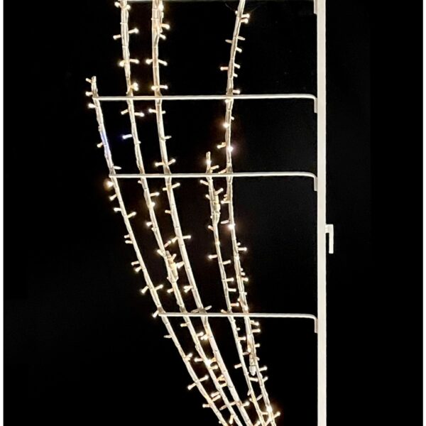 Gentle Branch Lamppost 90x240cm WA WH LED w/WH FL 230V 25W - Image 3