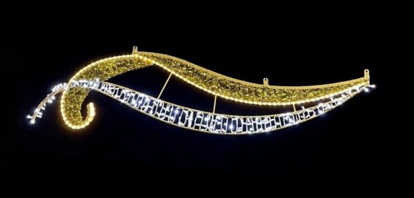 Nordic Breeze NEW Rope Mount 241x62cm WH & WA WH LED Gold Carpet 230V 25W - Image 2