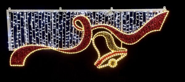 Christmas Bell NEW 250x93cm WA WH & WH LED Red&Gold Carpet 230V 81W - Image 2