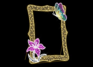 Flowers Photo Op, 240x178cm, 24v, 5m Power Cord, IP65 Plug