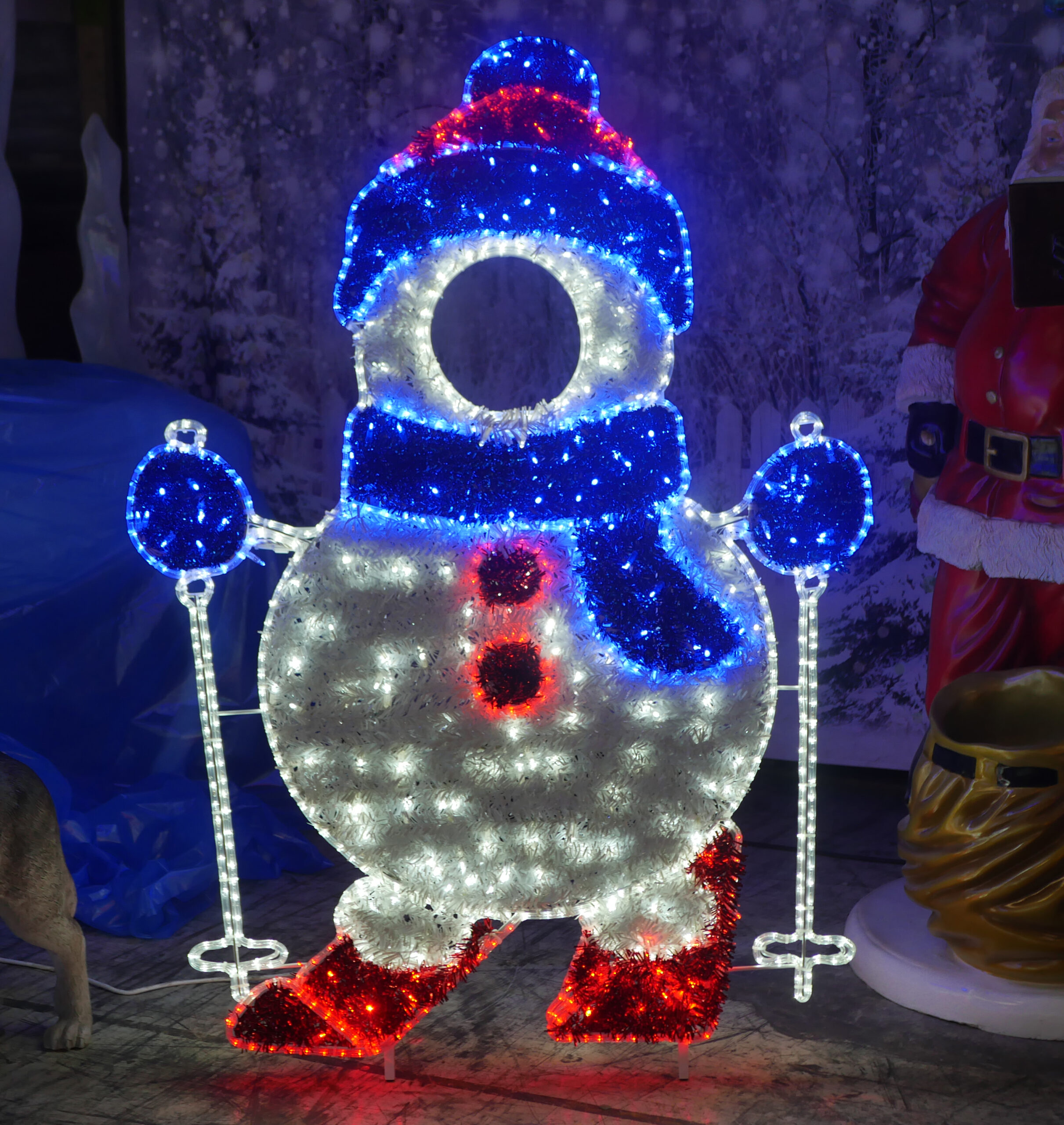 Snowman on Ski's Photo Op, 117x160cm, 24v - Image 2