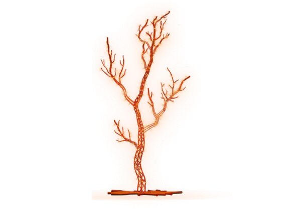 Display Tree Orange, 130cm x 210cm x 80cm