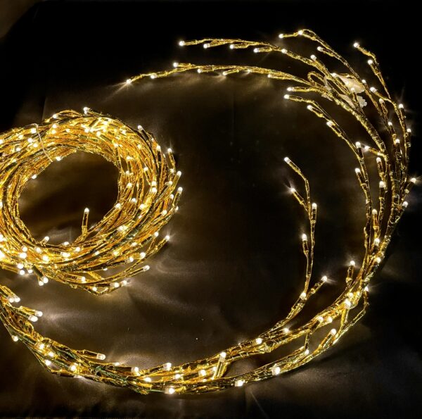 Glamour Branch Lite 288 LEDww, 4 x 0.8m, Gold Foil Cable, 36V - Image 2