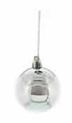80mm Shiny Silver Bauble