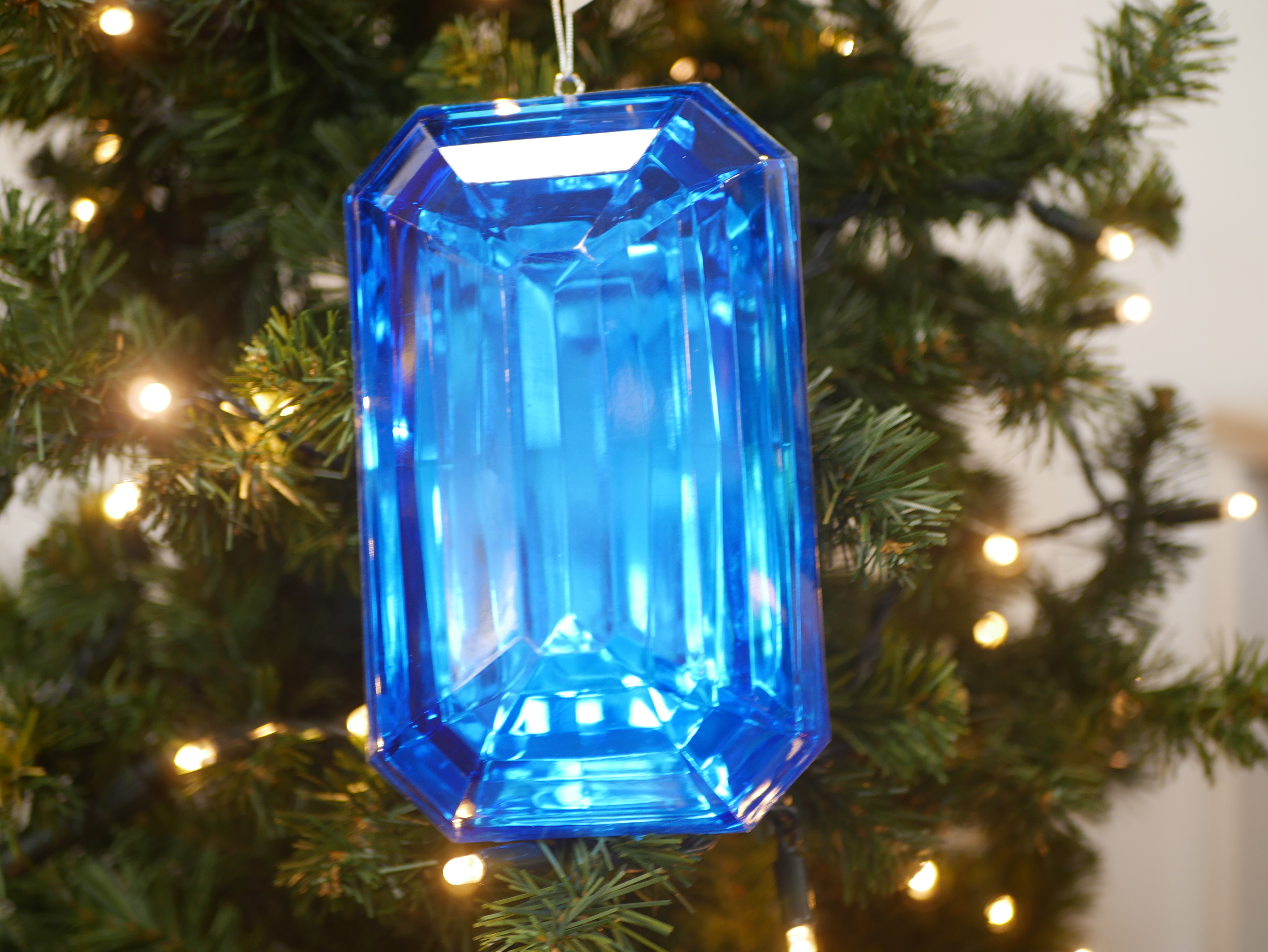 20cm Jewel, Rectangular, Dark Blue