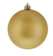 60mm Matt Classic Gold Bauble