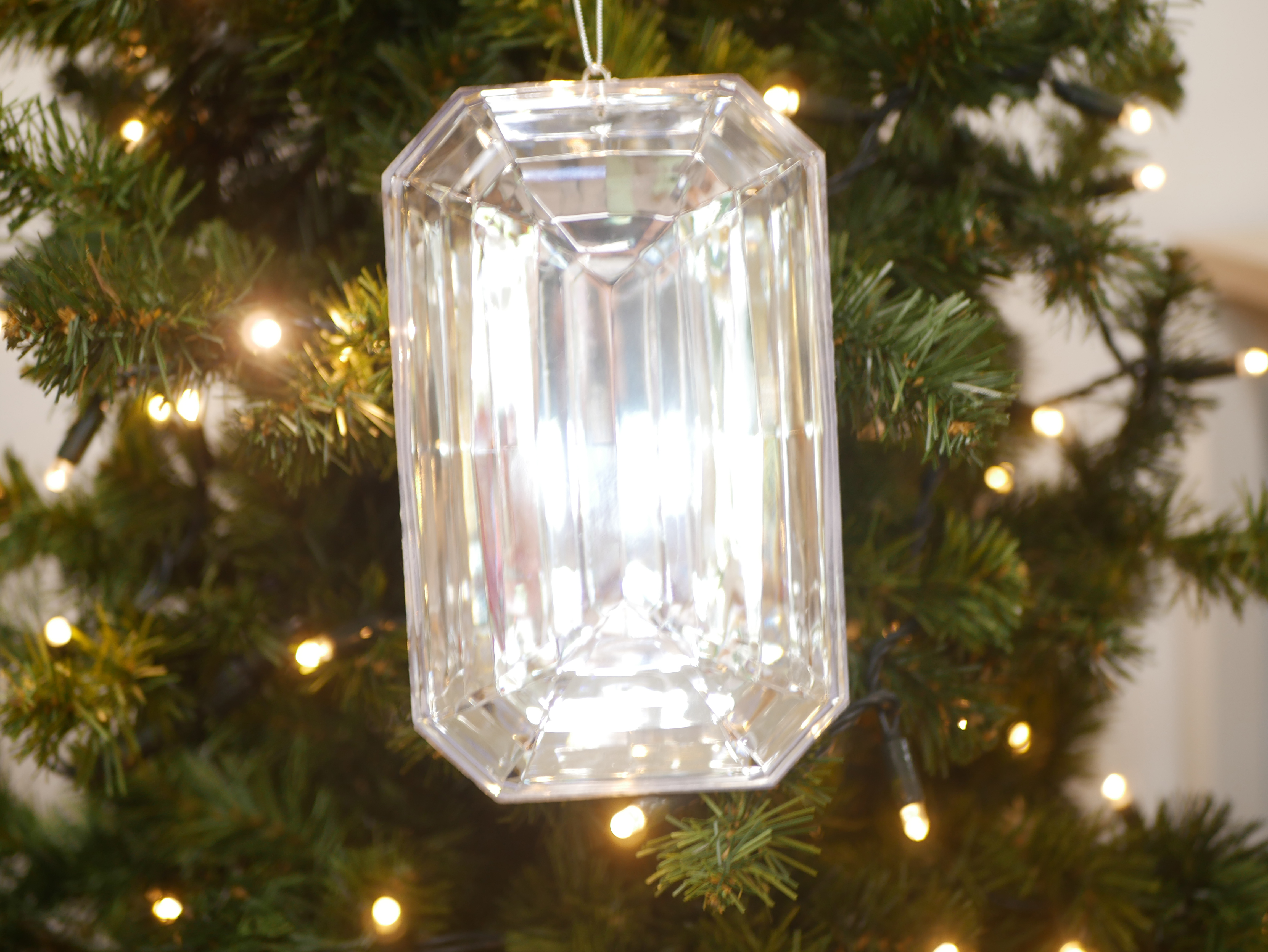 20cm jewel, rectangular, Clear