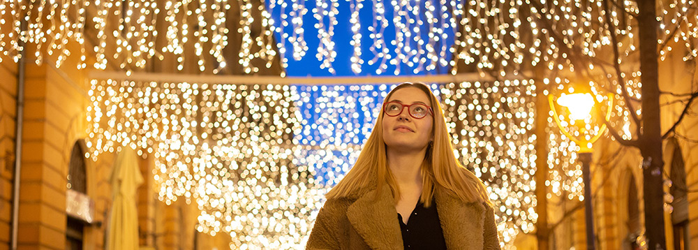 Commercial Christmas Lighting Banner