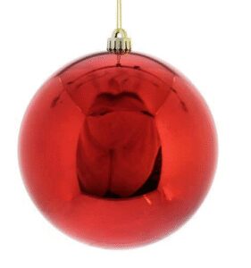 80mm Shiny Red Bauble