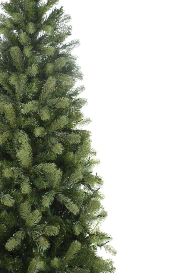 Deluxe Slim Mayberry PreLit Tree, 305cm x 183cm 1328 WA WH LEDs 24V, 4217 Tips Incl Metal Stand - Image 3
