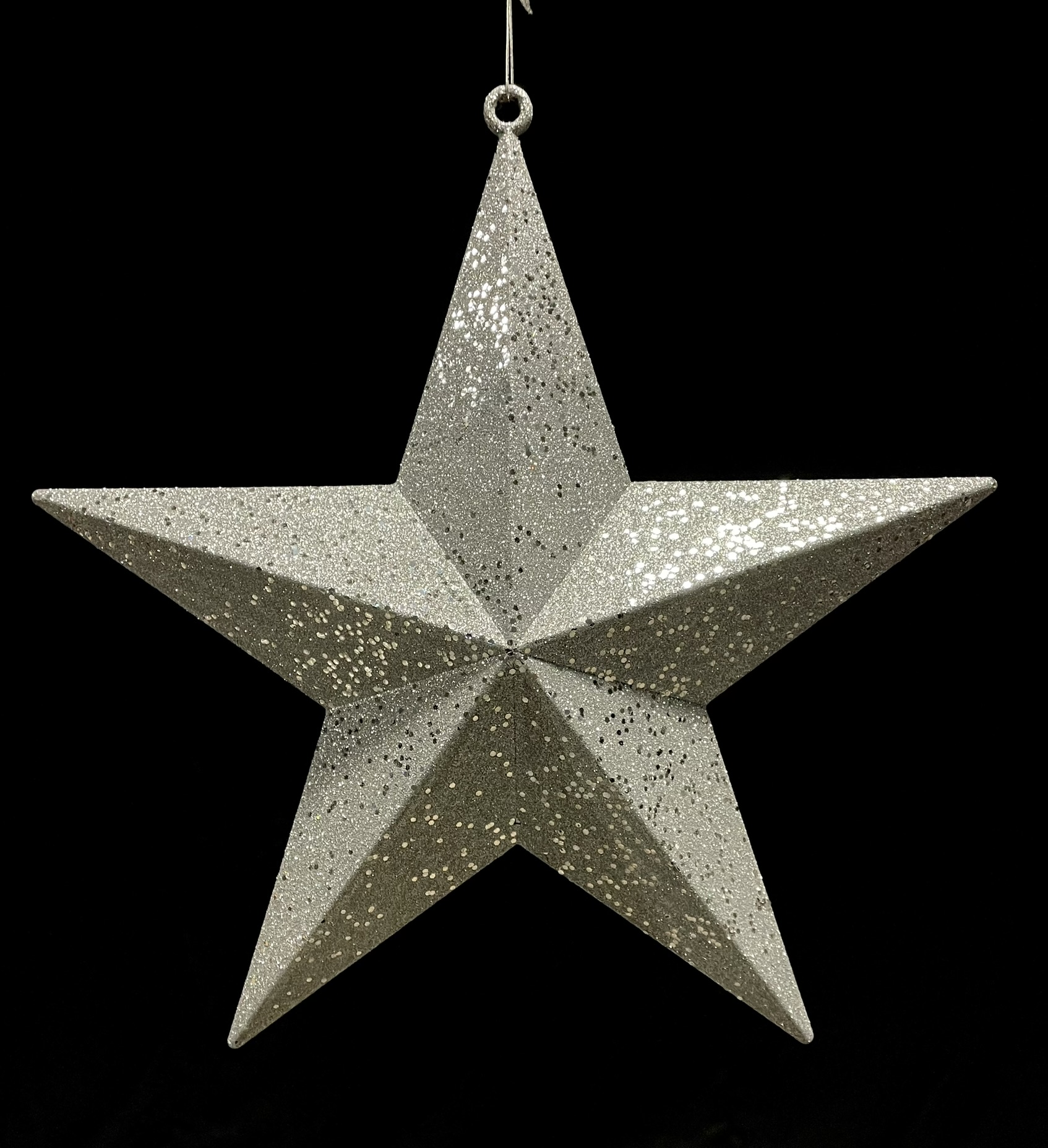 50cm Star, Silver, Glitter - Image 2