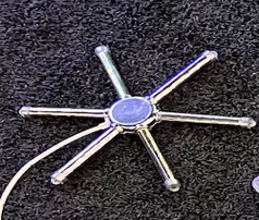 Snowfall Star, 37cm Diameter, White LED with Chasing Effect, 230v