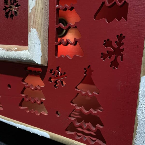 111cm red and white LETTERS FOR SANTA post box - Image 5