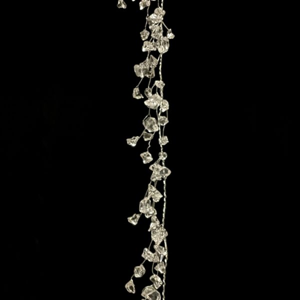 Crystal Chain, Silver, 110cm - Image 3