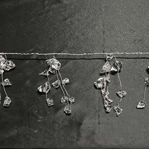 Crystal Chain, Silver, 110cm - Image 4