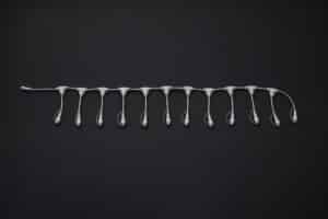 QF Divider cable with 12 Outlets white Rubber cable