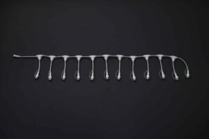 QF Divider cable with 12 outlets, white Rubber cable