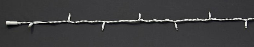 QF+ String Lite® 105 LEDww, 15 flash LEDwh, 12m white cable, 230V, 10,5W