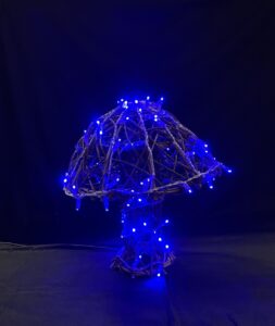 Woodland Mushroom Small 35cm(W) x 45cm(H) 35cm(D) 80 BL LEDs 2.9 Watt