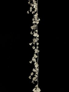 Crystal Chain, Silver, 110cm