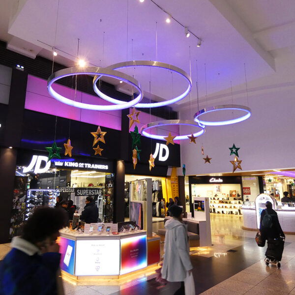 Ealing Broadway Shopping Centre Christmas Lights internal