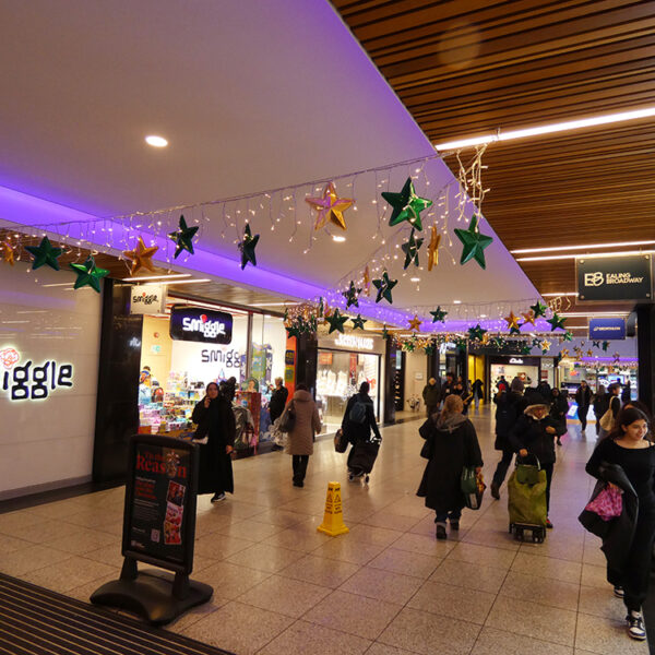 Ealing Broadway Shopping Centre Christmas Lights internal
