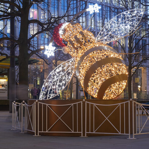 Christmas Bee Sculpture