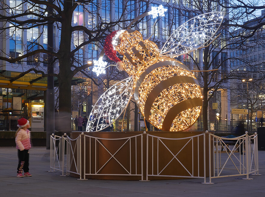 Christmas Bee Sculpture