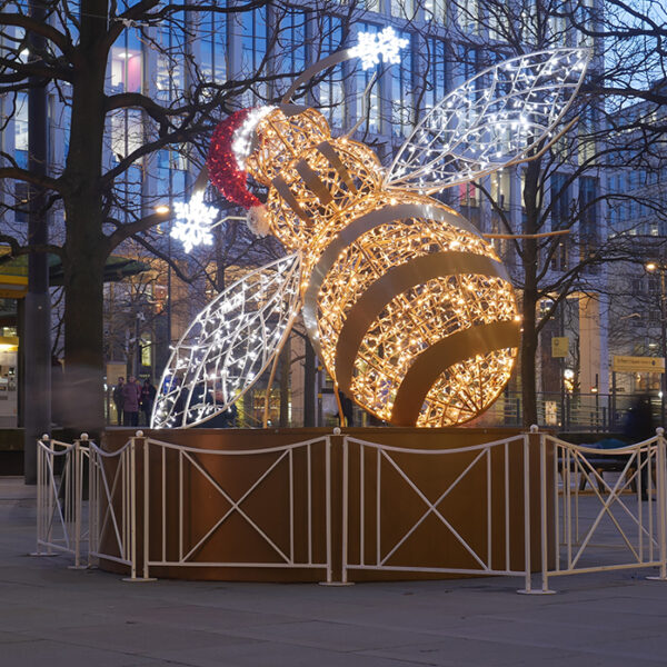 Manchester Bee Light Sculpture