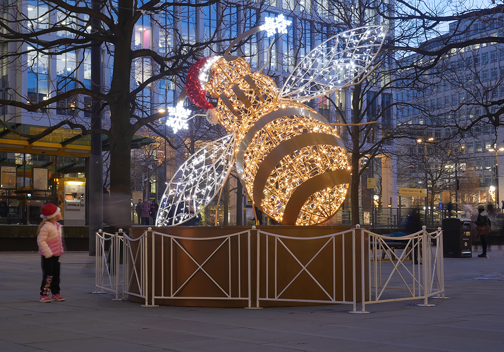 Manchester Bee Light Sculpture