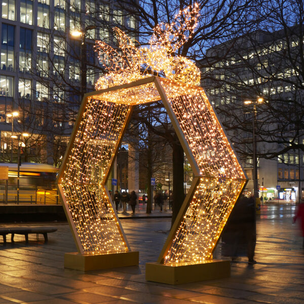 Manchester Honeycomb Christmas Archway