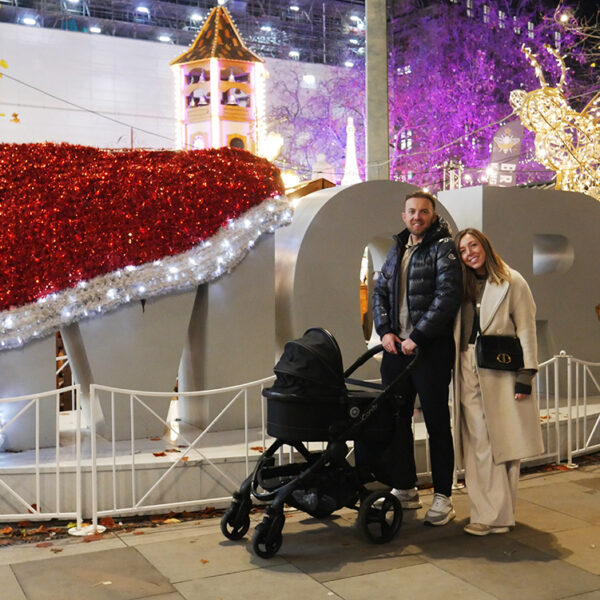 Manchester MCR Sculpture with family