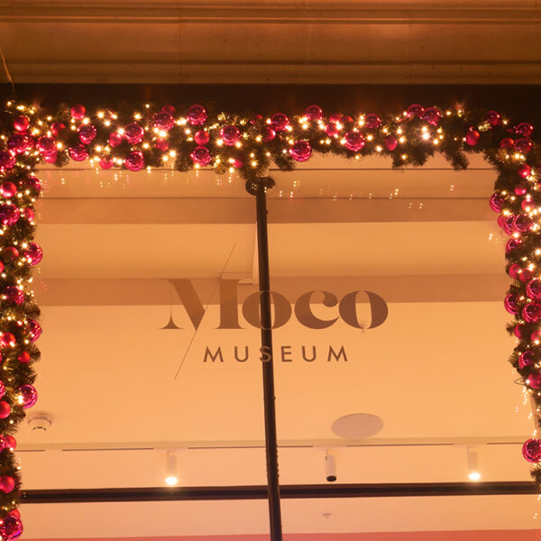 Moco Museum Christmas Lights closer