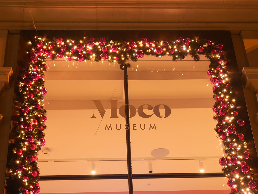 Moco Museum Christmas Lights closer