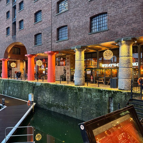 Royal Albert Dock Christmas Outside Christmas Lighting