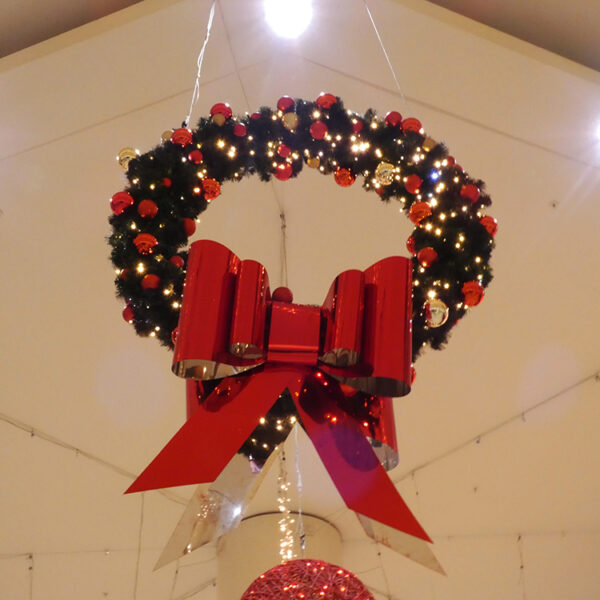 St Johns Shopping Centre Leeds Christmas Lights Wreath