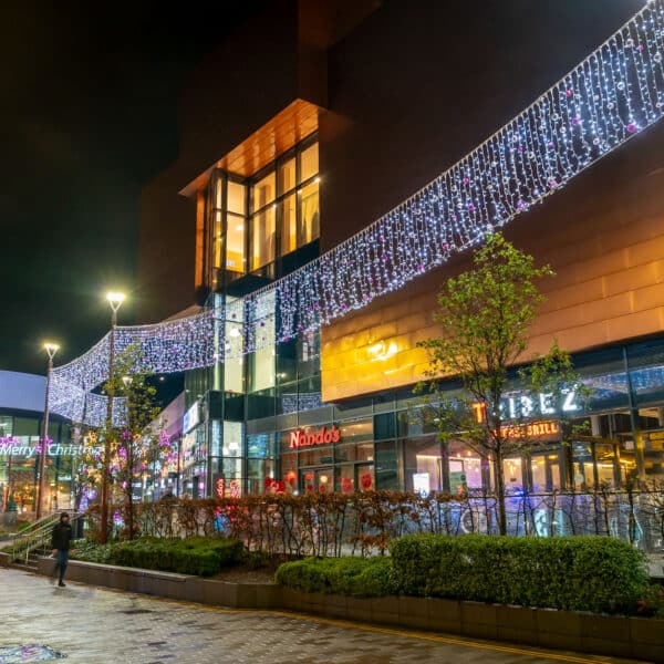 Riverside Rochdale Christmas Lights rear