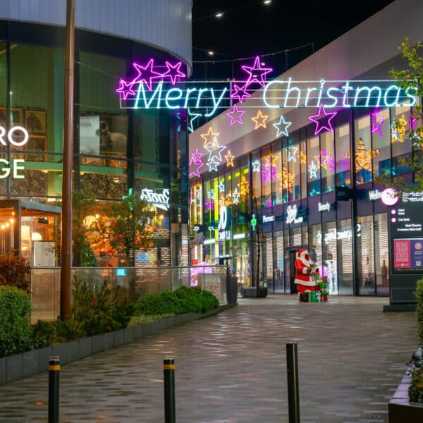 Riverside Rochdale Christmas Lights entrance