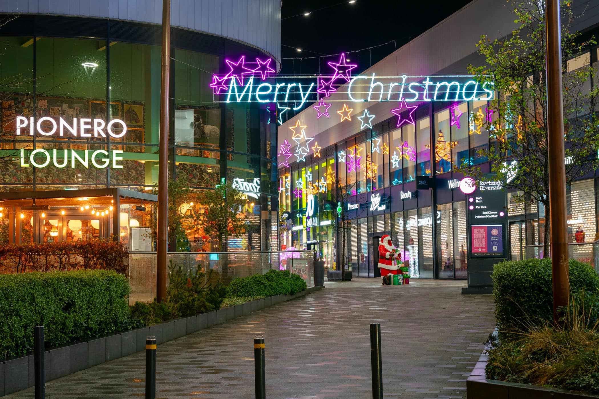 Riverside Rochdale Christmas Lights entrance