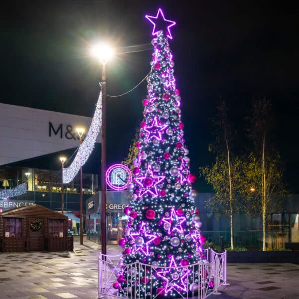 Riverside Rochdale Christmas Lights Christmas tree