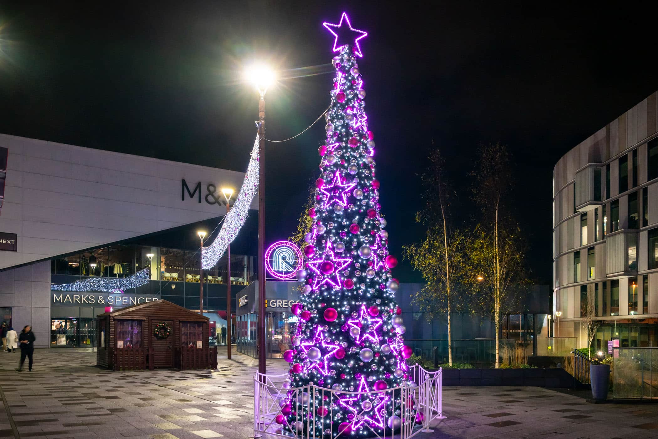 Riverside Rochdale Christmas Lights Christmas tree