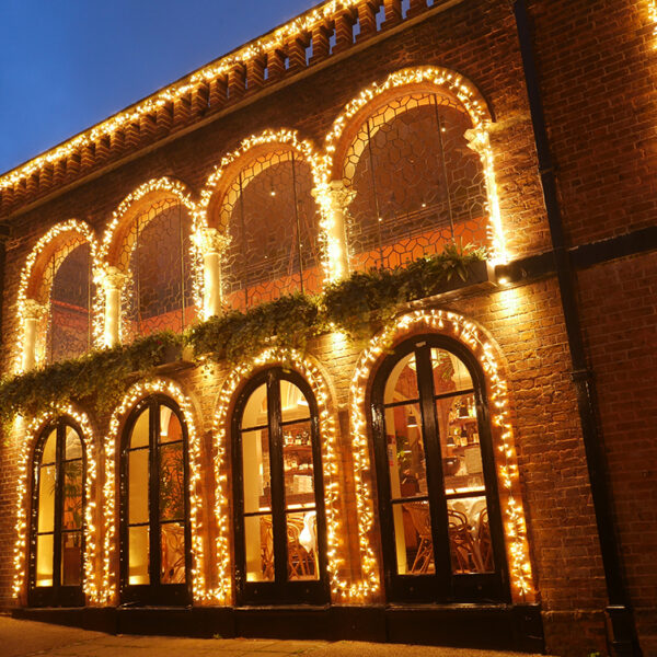 The Belvedere Restaurant Christmas Lighting Arches
