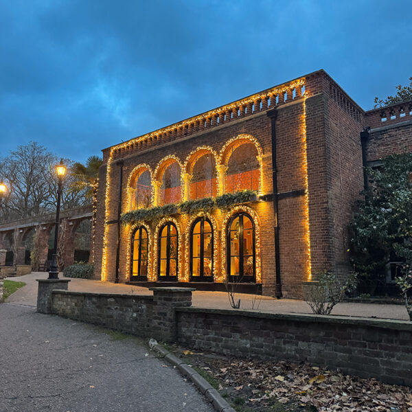 The Belvedere Restaurant Christmas Lighting Evening Shot 2