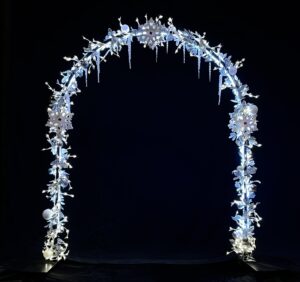 Winter Arch 220x200cm Floor Self Standing P/C RAL9005 Black