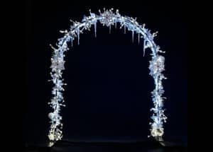 Winter Arch 220x200cm Floor Self Standing P/C RAL9005 Black
