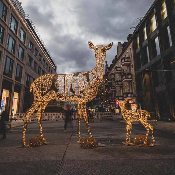 Deer Light Sculpture