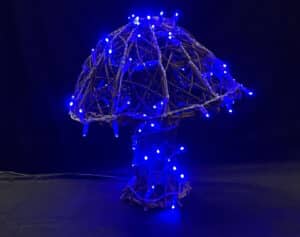 Woodland Mushroom Small 35cm(W) x 45cm(H) 35cm(D) 80 BL LEDs 2.9 Watt