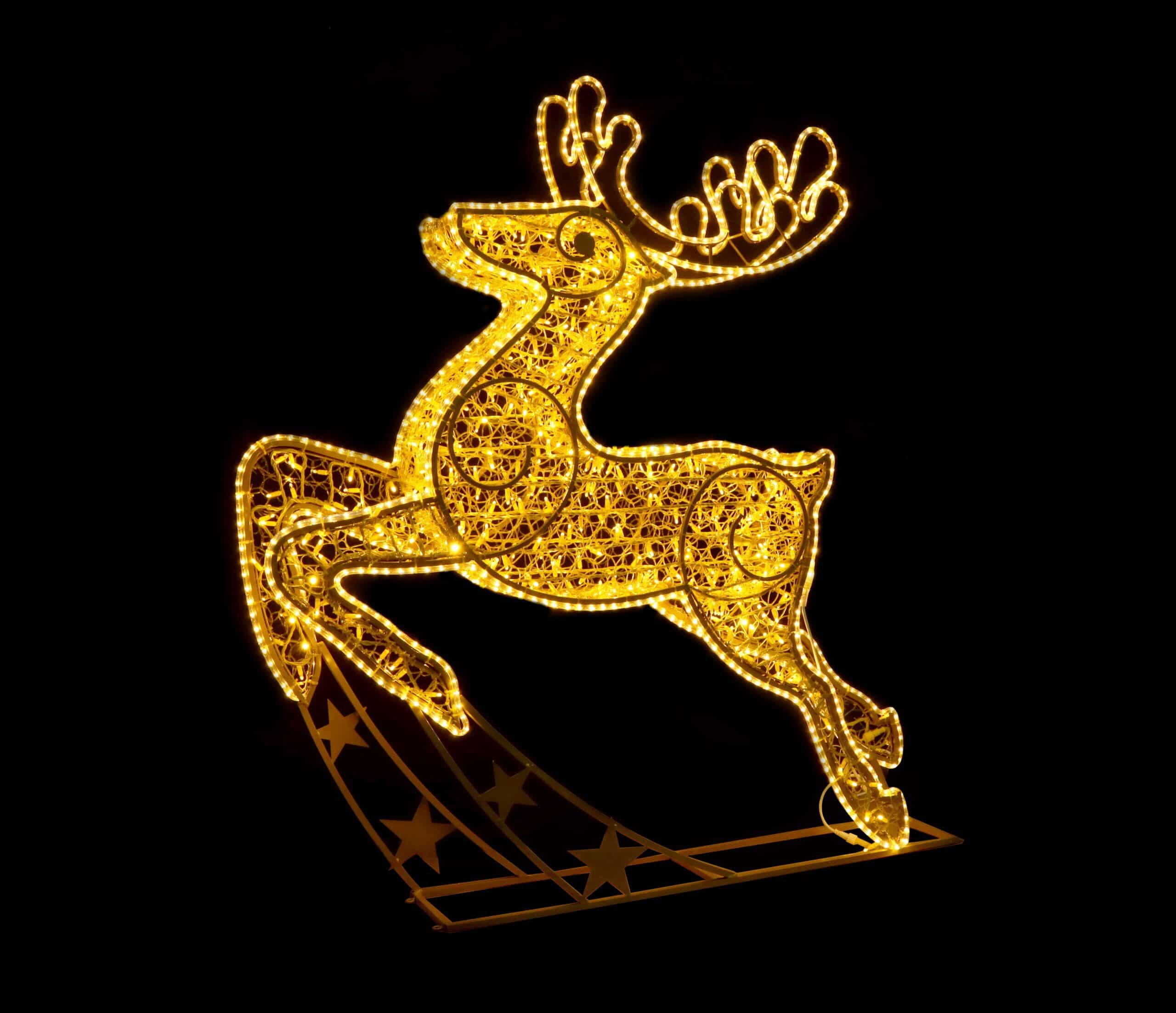 Dasher Reindeer Warm White, 163x25x180cm, 24v - Image 2
