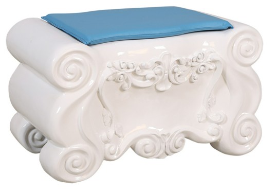 Santa Footrest (Blue/White), 70cm x 40cm x 40cm - Image 2