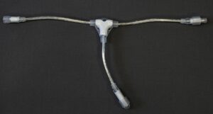 QF T-divider, transparent pvc cable